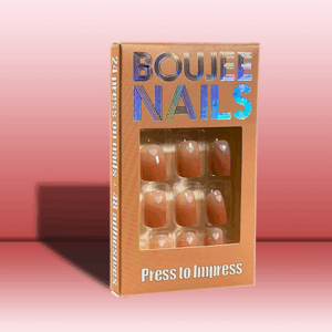 Love it | Press on Nails |  Heart Print Base