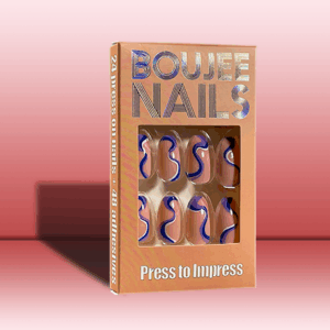 Hypnotic | Press on Nails | Blue Swirls