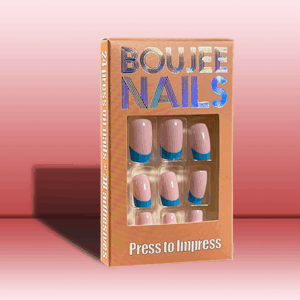 Fun Tips | Press on Nails | Bright Blue Tips Combo