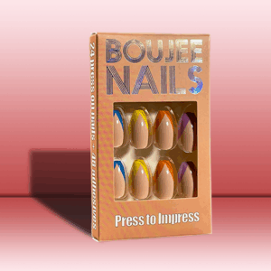 Feeling it  | Press on Nails |  Rainbow Tips