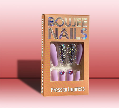 Not Just Iconic | Press on Nails | Detailed Pink
