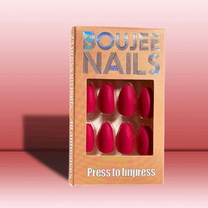 Check Please | Press on Nails |  Matte Reds