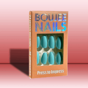 Check Please | Press on Nails |  Matte Aqua