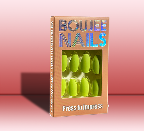 Check Please | Press on Nails |  Matte Green