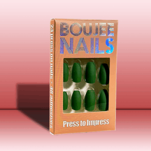 Check Please | Press on Nails |  Matte Deep Green