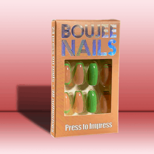 Glow | Press on Nails |  Artsy Green