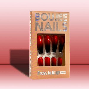 Impress | Press on Nails |  Red Gradient