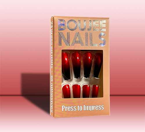 Impress | Press on Nails |  Red Gradient