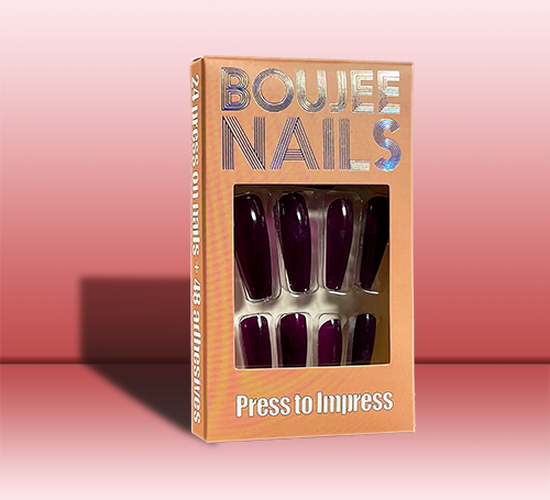 Just a Simple Girl | Press on Nails |  Deeper Red